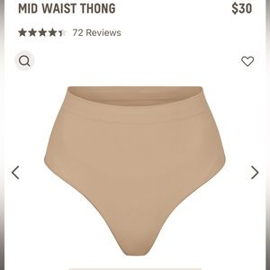 NWOT SKIMS MID WAIST THONG BUNDLE